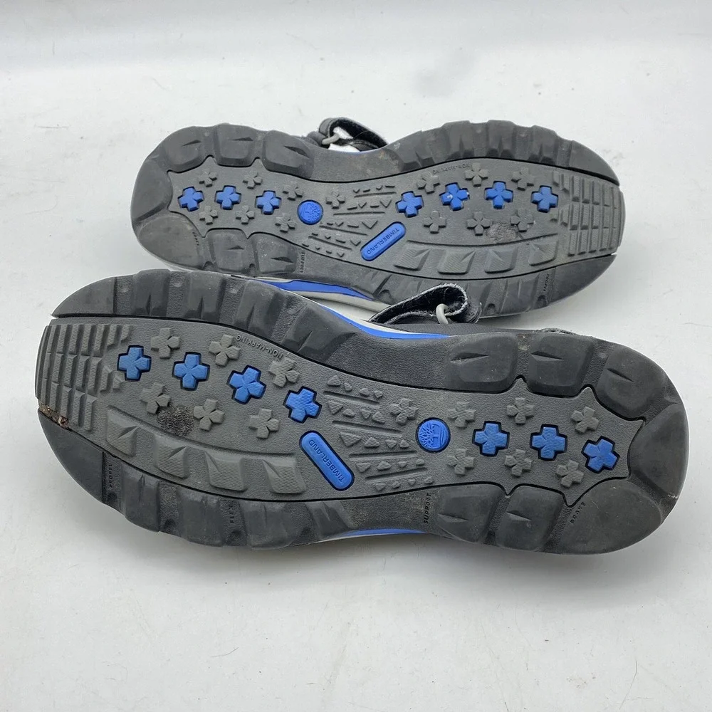 Timberland Mens Sandals 7 Black Blue Y2K Adjustable Hiking‎ Outdoor Gorpcore